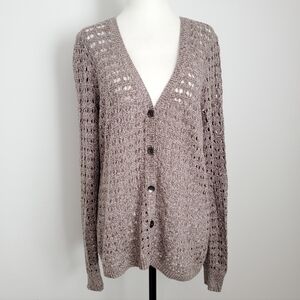 Open Knit Cardigan Size Medium